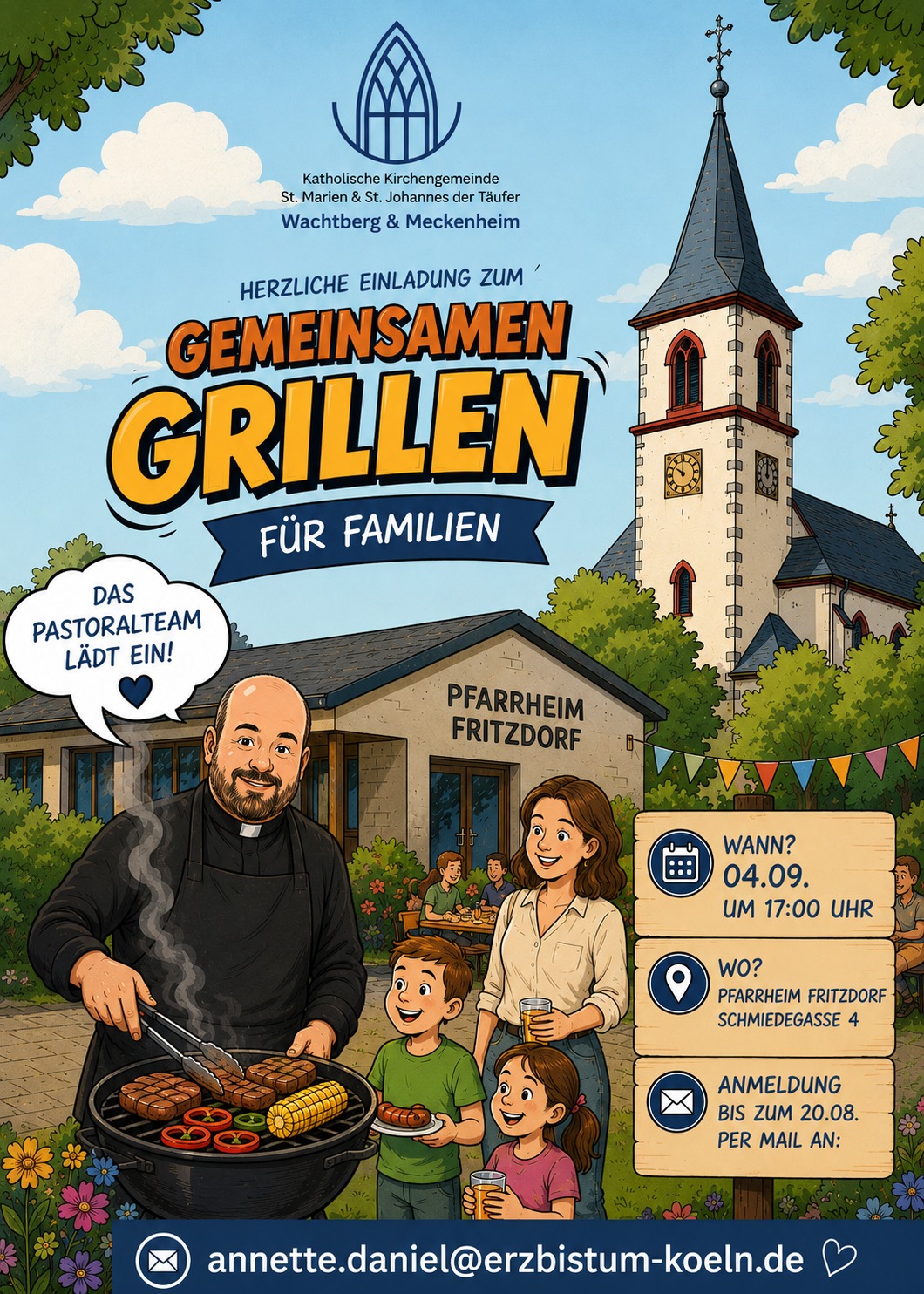 Plakat Gemeinsam Grillen