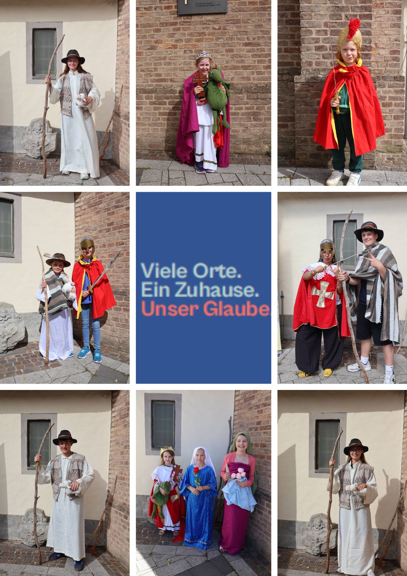 Collage unserer Heilige aus der Fotobox