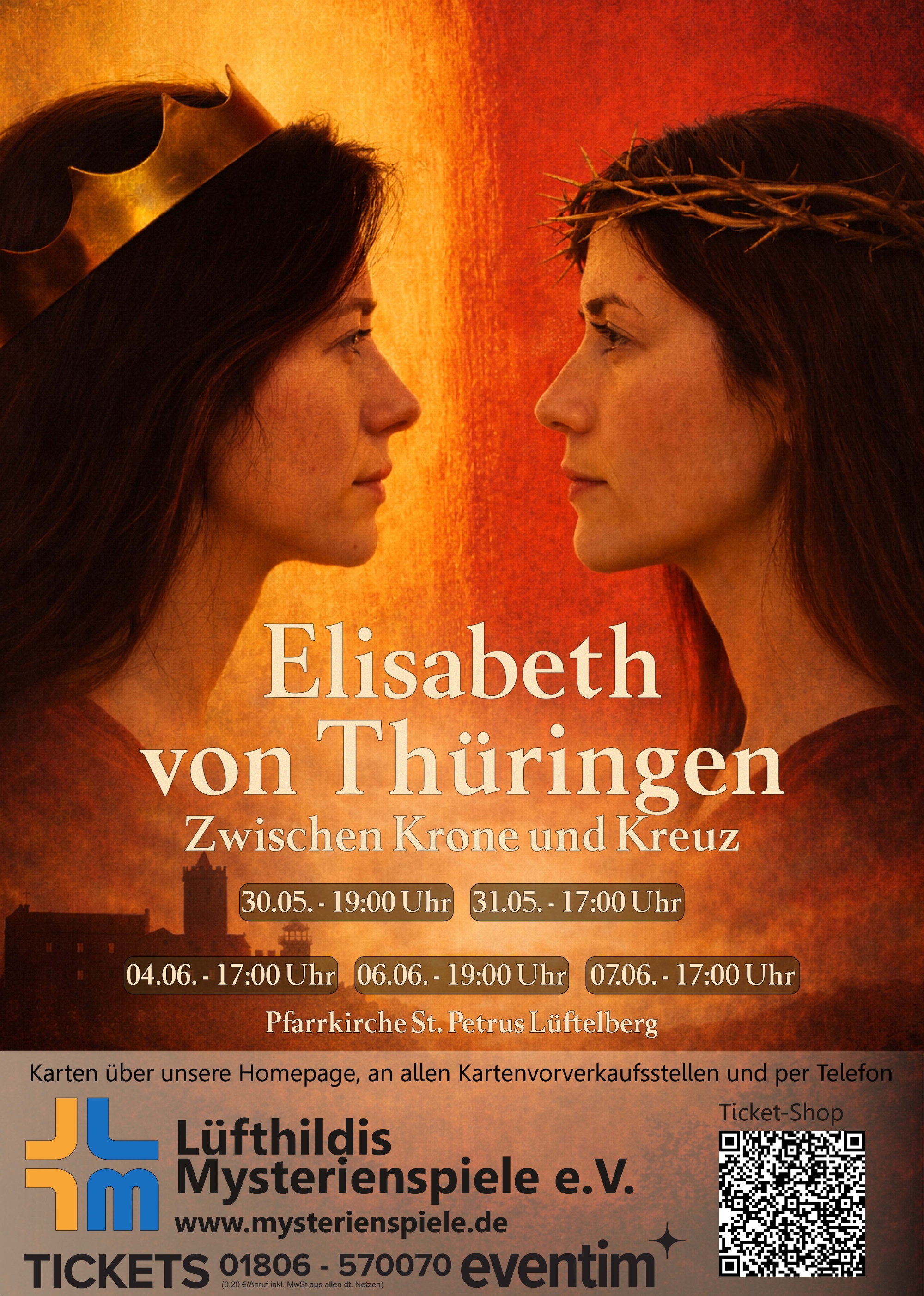Plakat Mysterienspiele 2026 Elisabeth von Thüringen