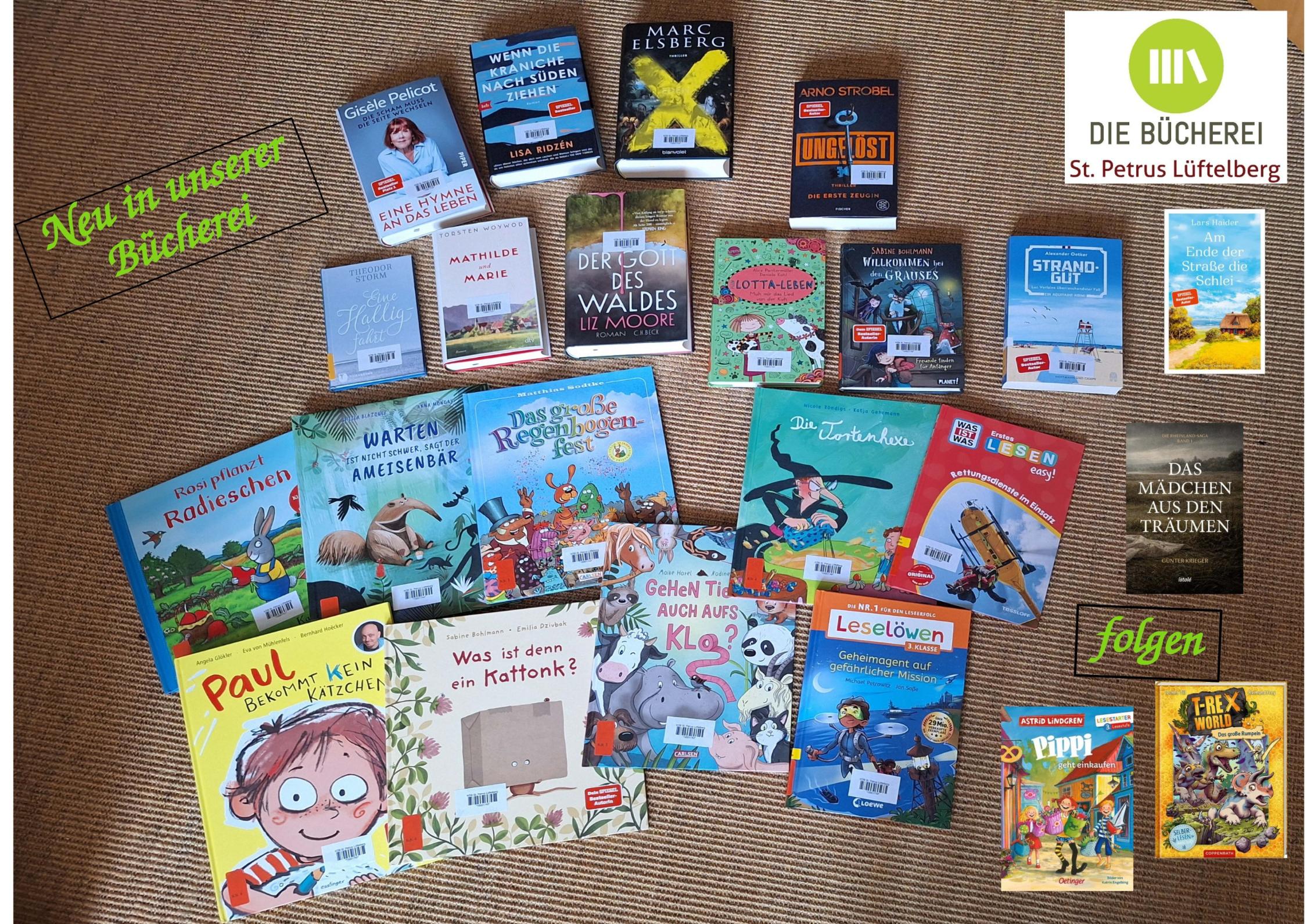 Foto mit neuen Büchern