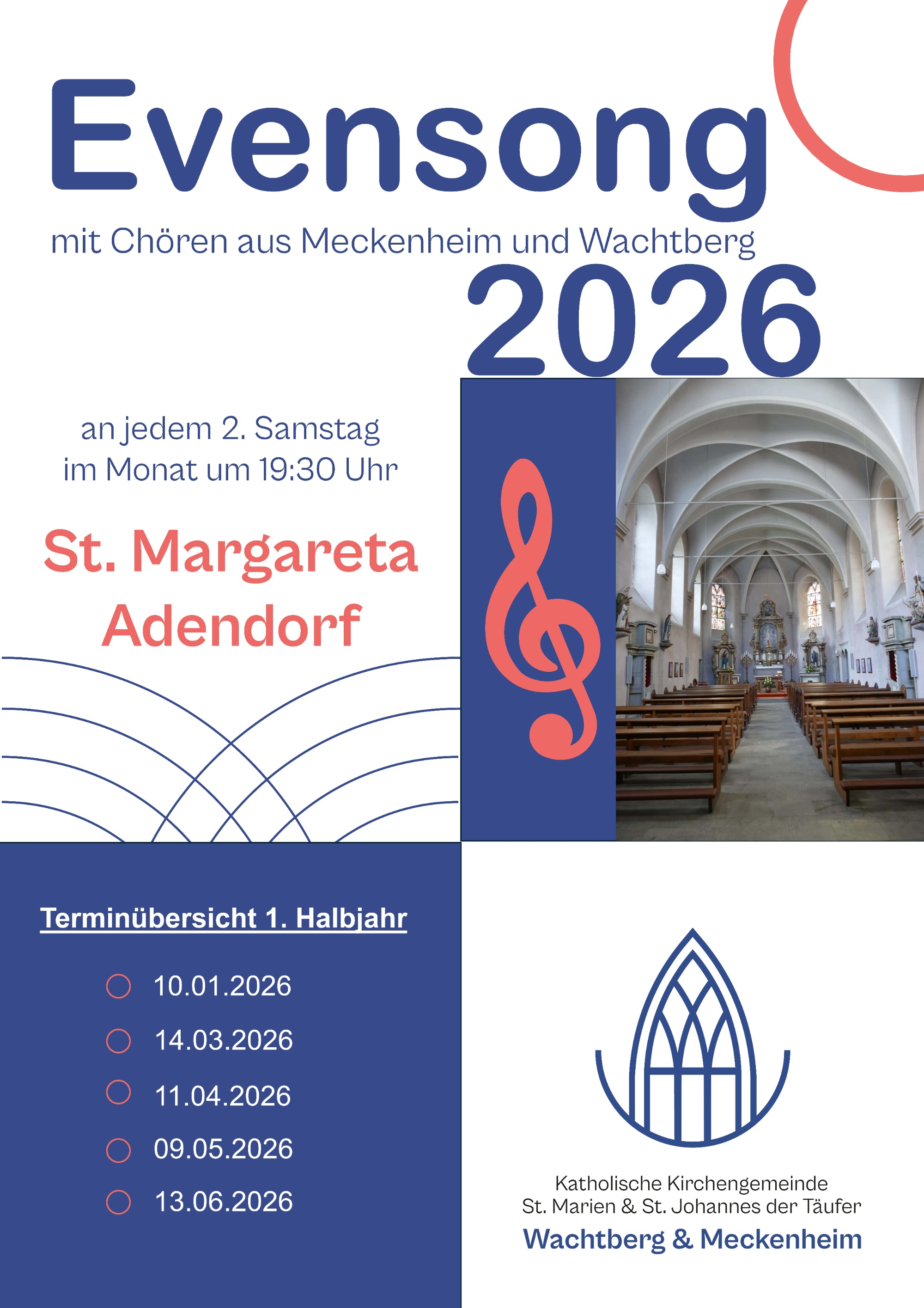 Plakat zum Evensong
