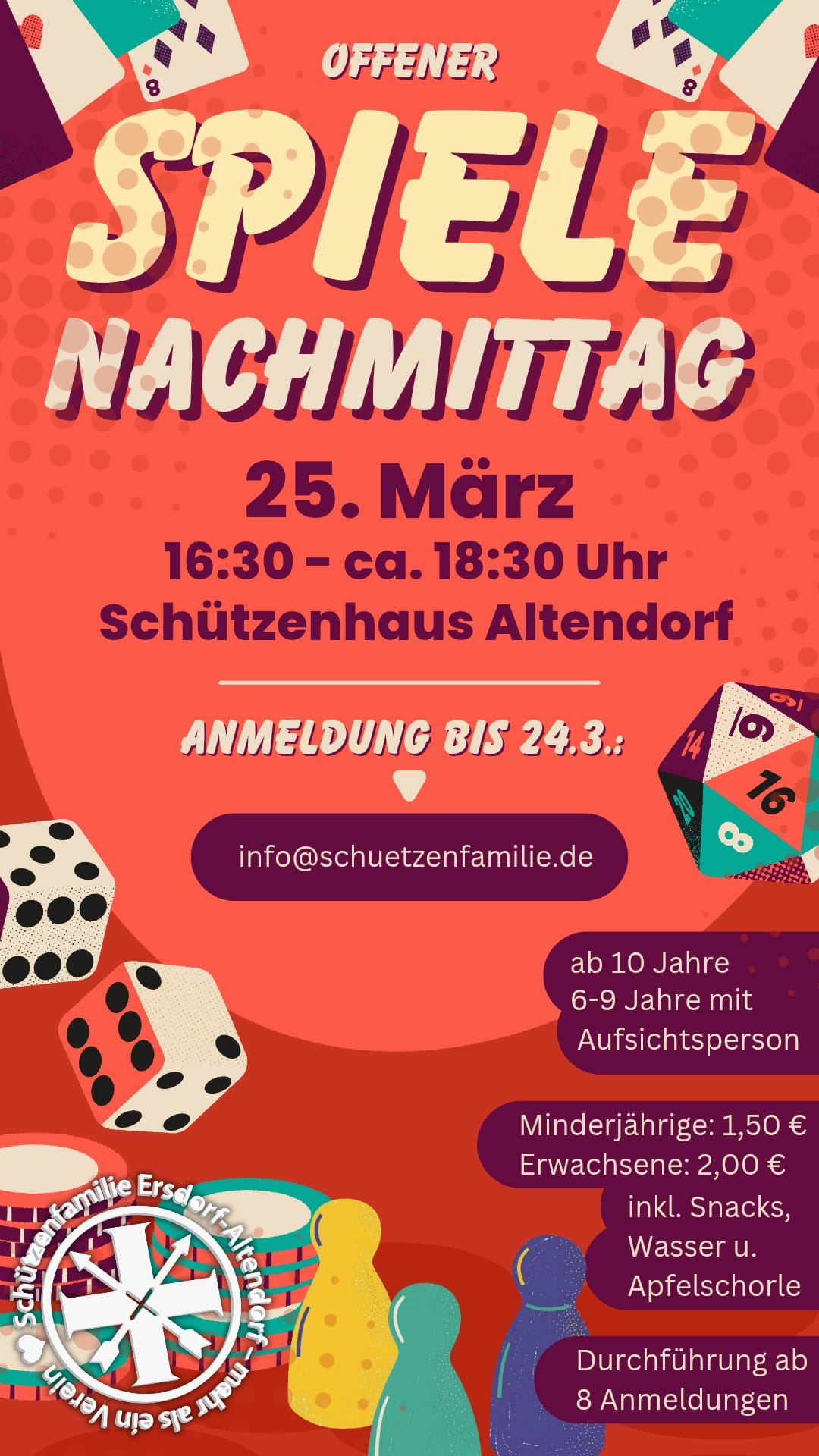 Plakat Spielenachmittag